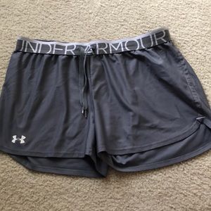 Grey women’s UA shorts